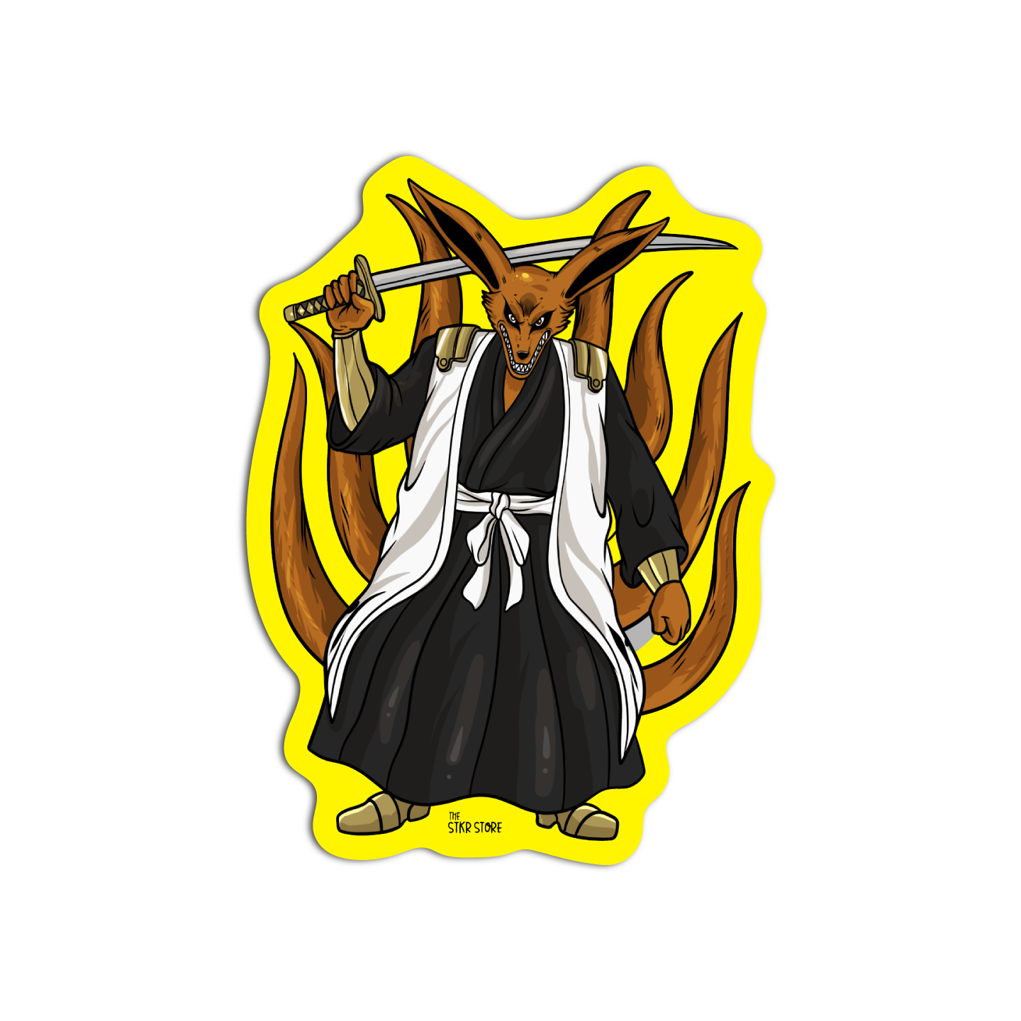 Kurama Naruto Cosplay Sticker