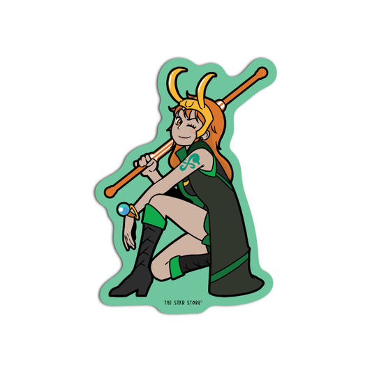 Nami as Loki One Pie cosplay DC Sticker