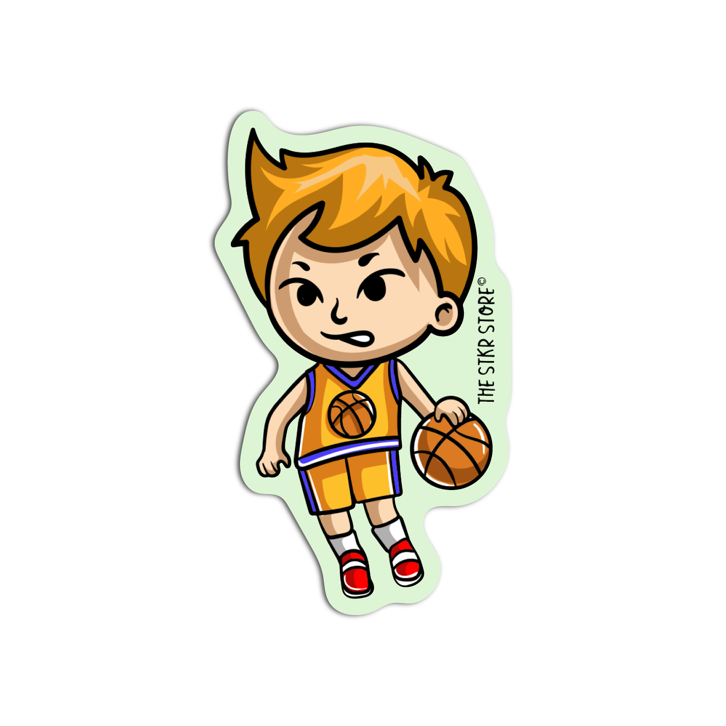 Basketball Sports Character Sticker