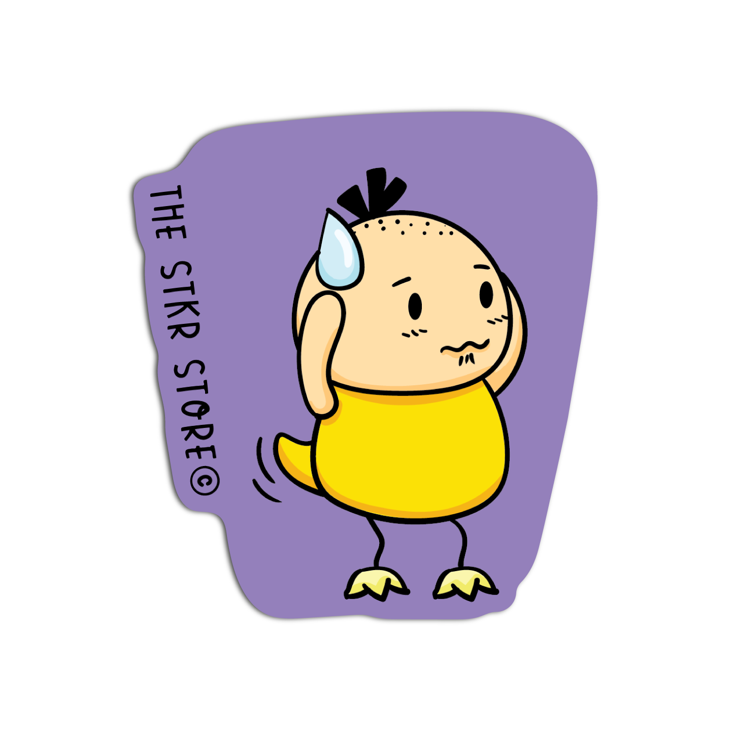 Sean Potato as Psyduck Cosplay Pokemon Sticker