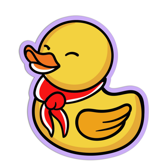 Scout Scarf Rubber Duck Stickers