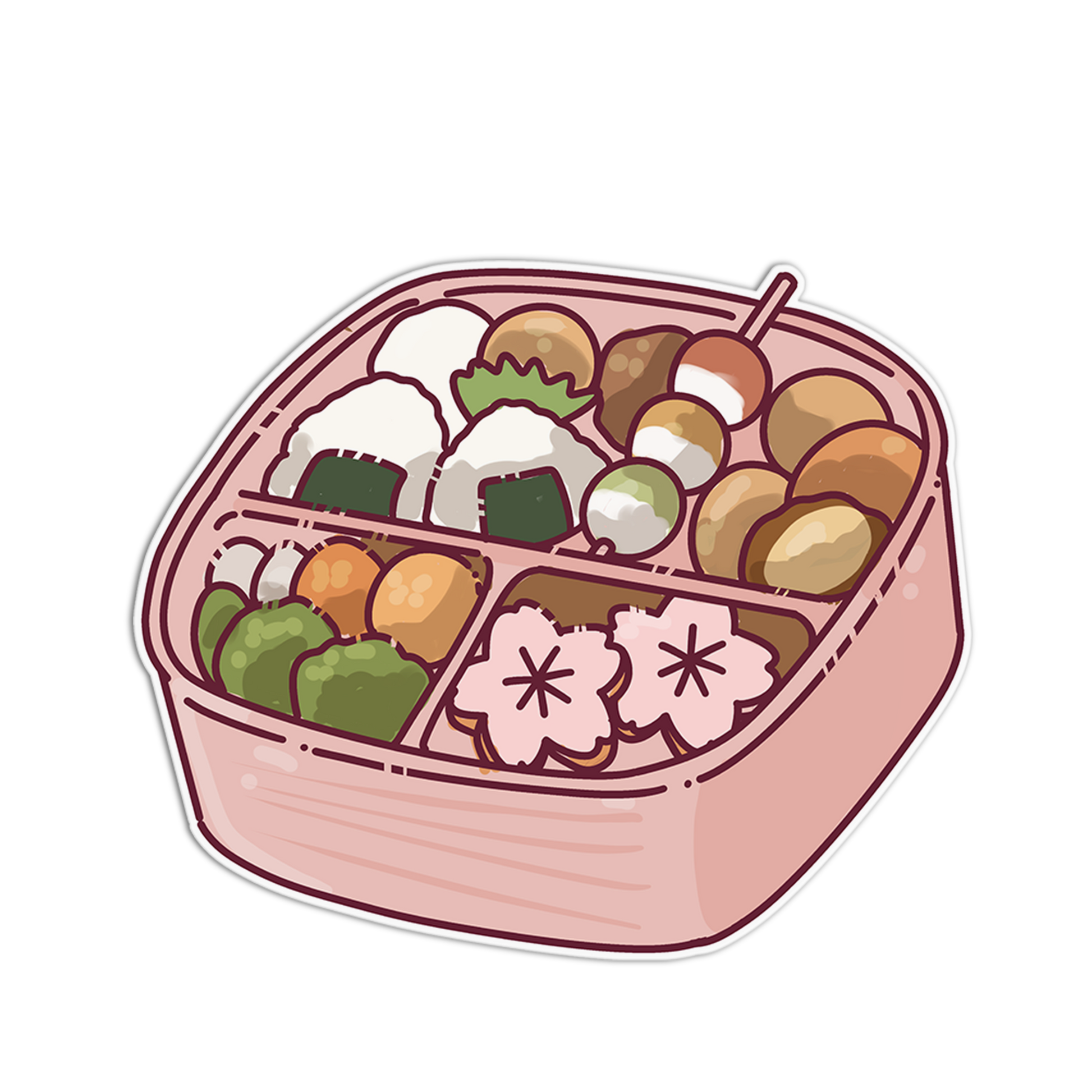 Cherry Blossom Bento Box Sticker