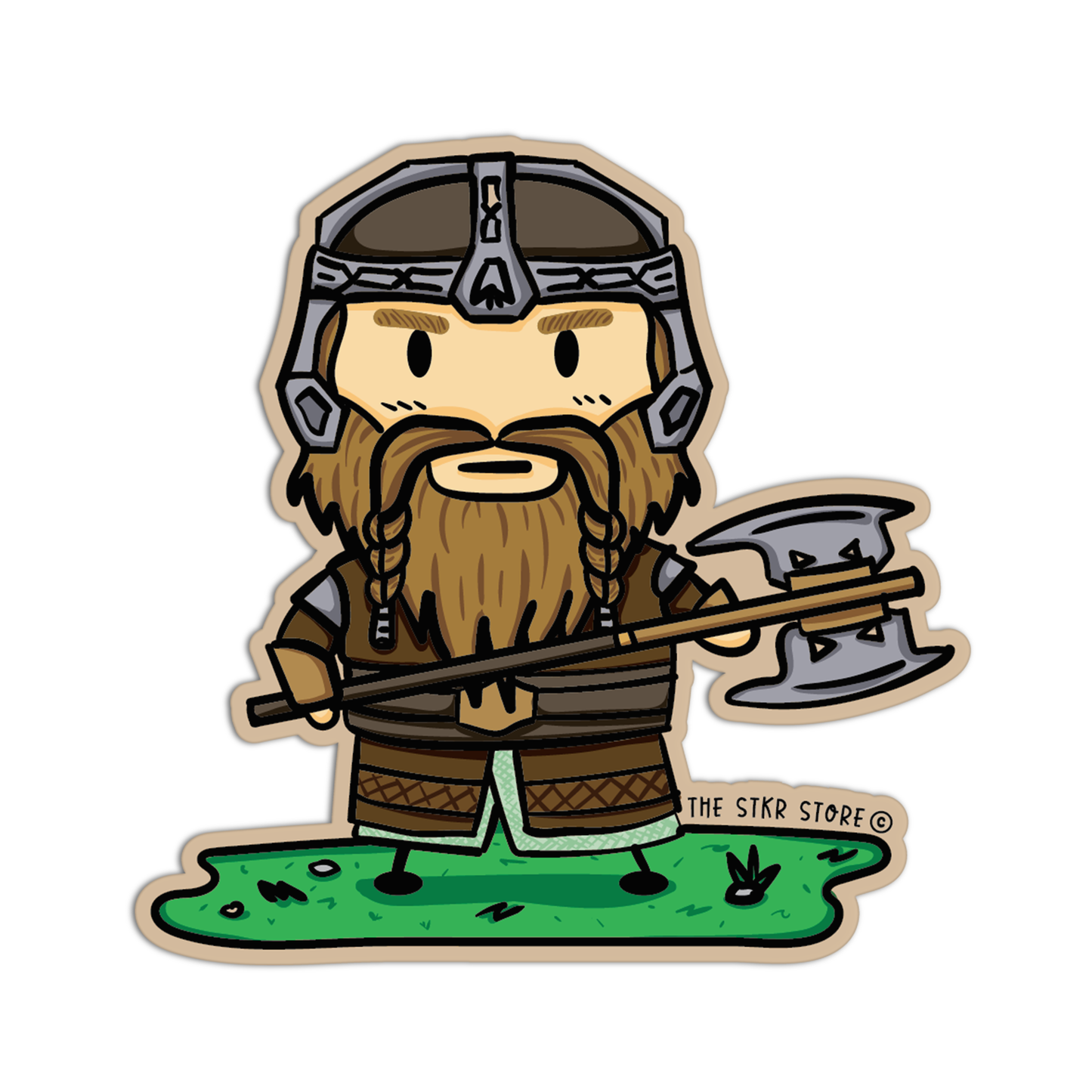 Sean Potato as Gimli Cosplay Lord of the Rings Sticker