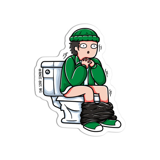 Tall Pooping Sticker
