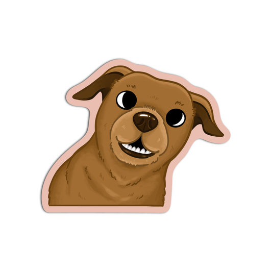 Cute Funny Dog Terrier Sticker
