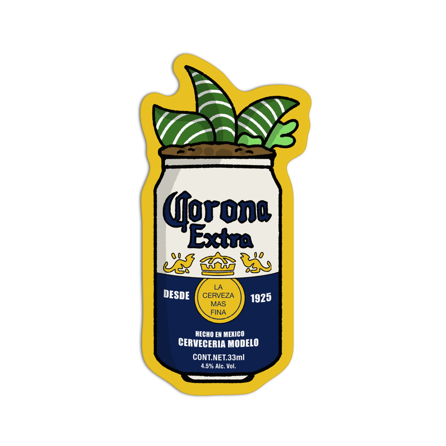 Corona Planters Sticker