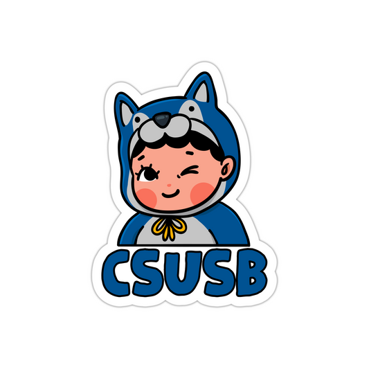 csu san bernadino mascot sticker