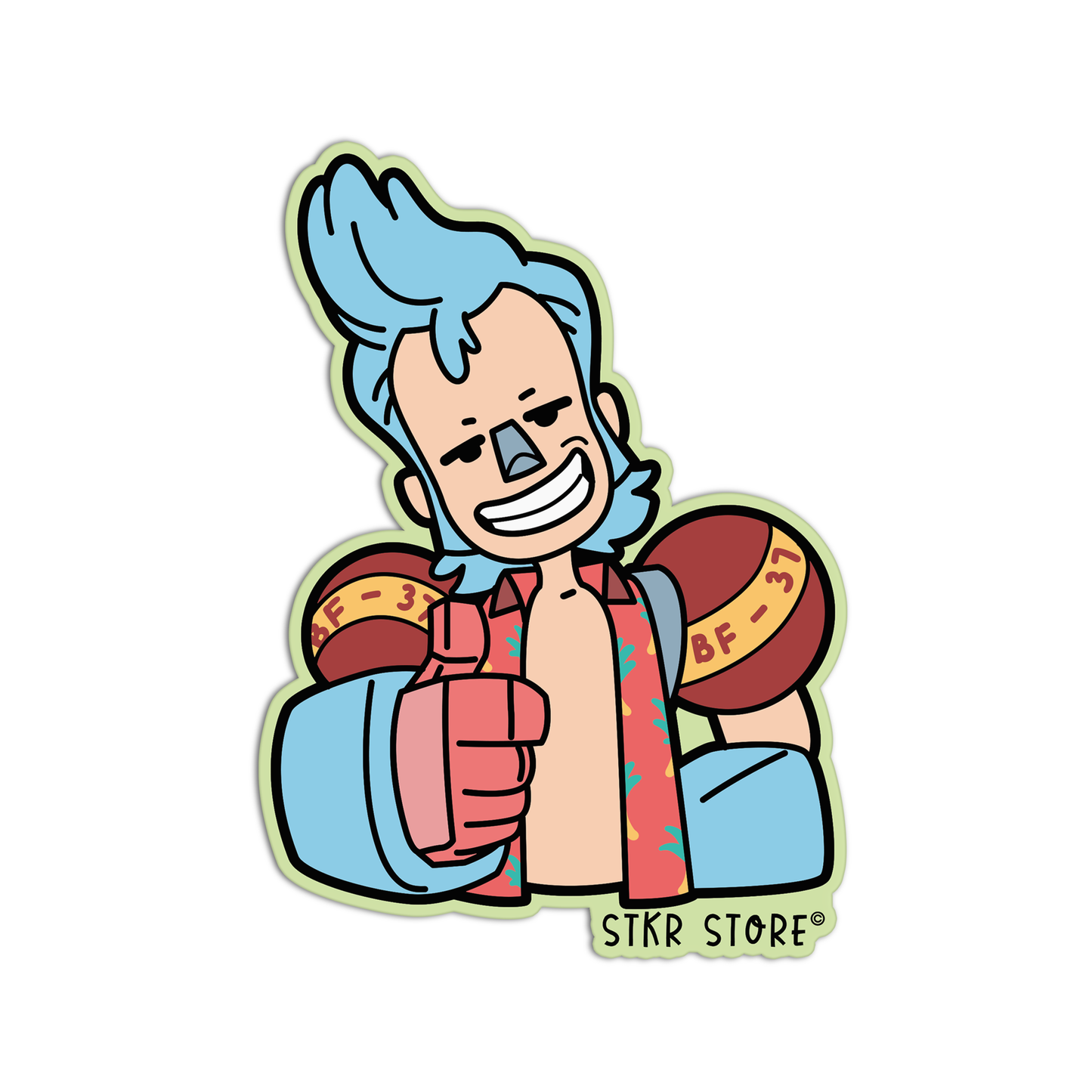 Franky One Pie Sticker