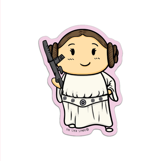 Sean Potato as Princess Leah Cosplay Starwars Sticker
