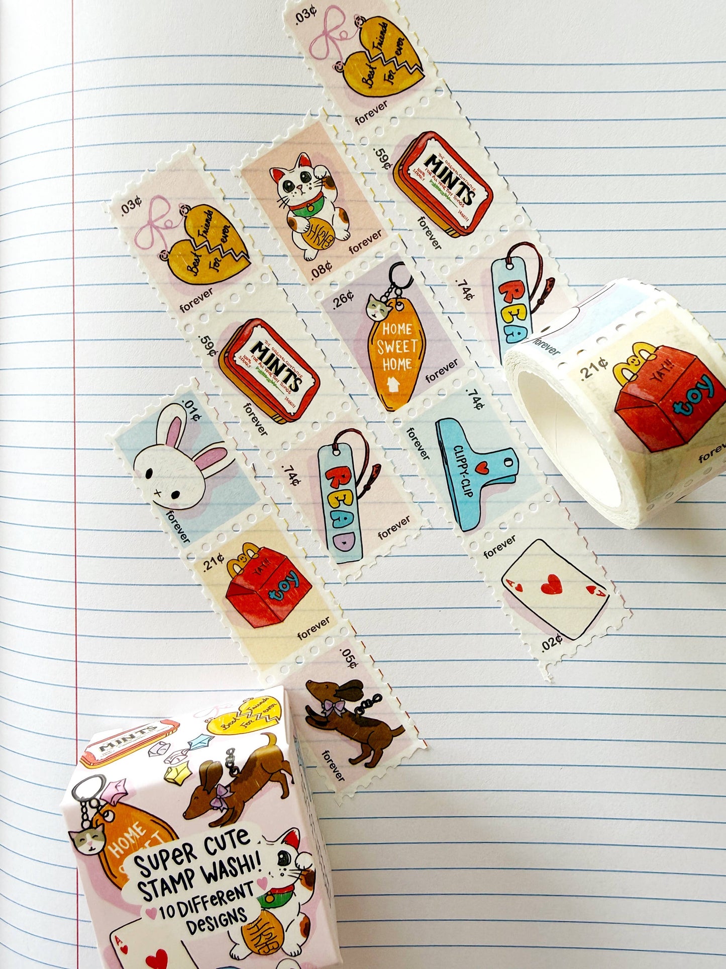 Tiny Treasures Faux-stage Stamp Washi