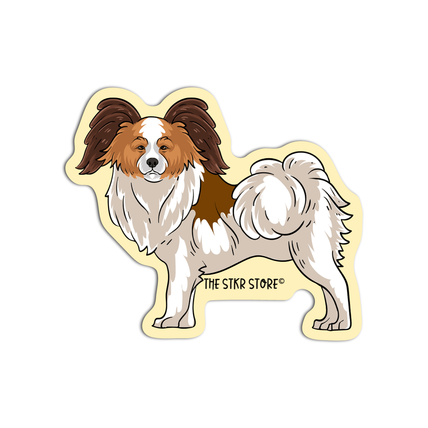 Papillon Dog Breed Stickers