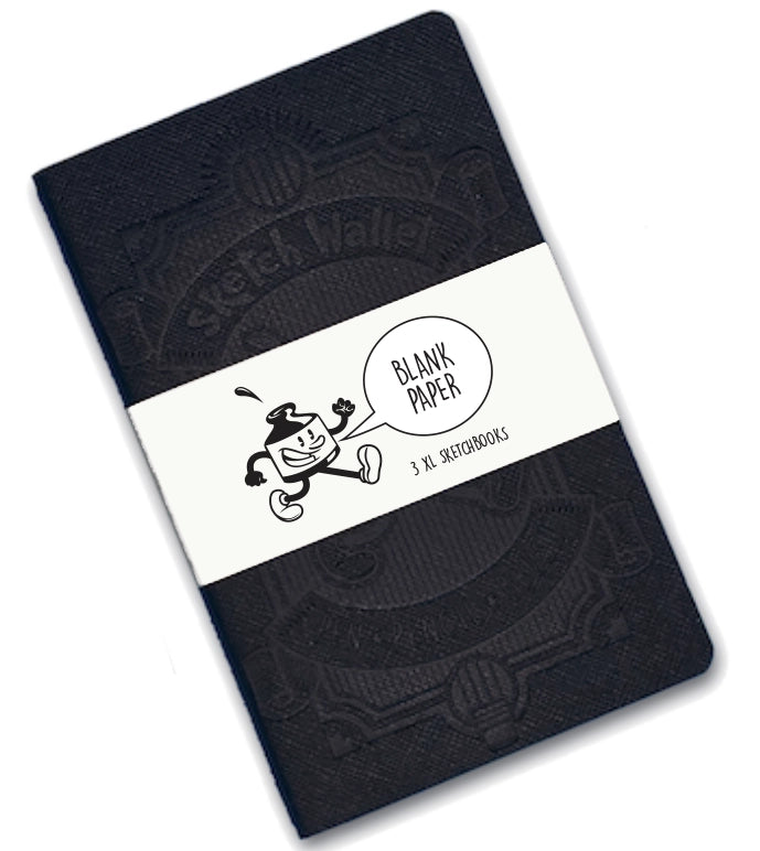 Xl Blank Paper Sketchbooks - 3 Pack Inky's - The Stkr Store