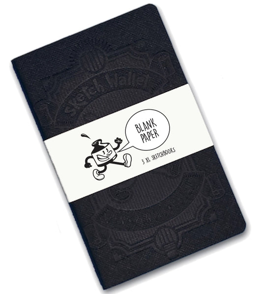Xl Blank Paper Sketchbooks - 3 Pack Inky's - The Stkr Store