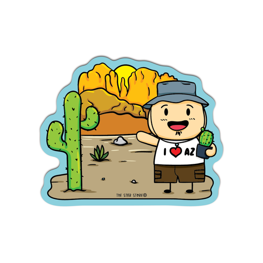 Sean in Arizona Sean Potato's Vacation Sticker