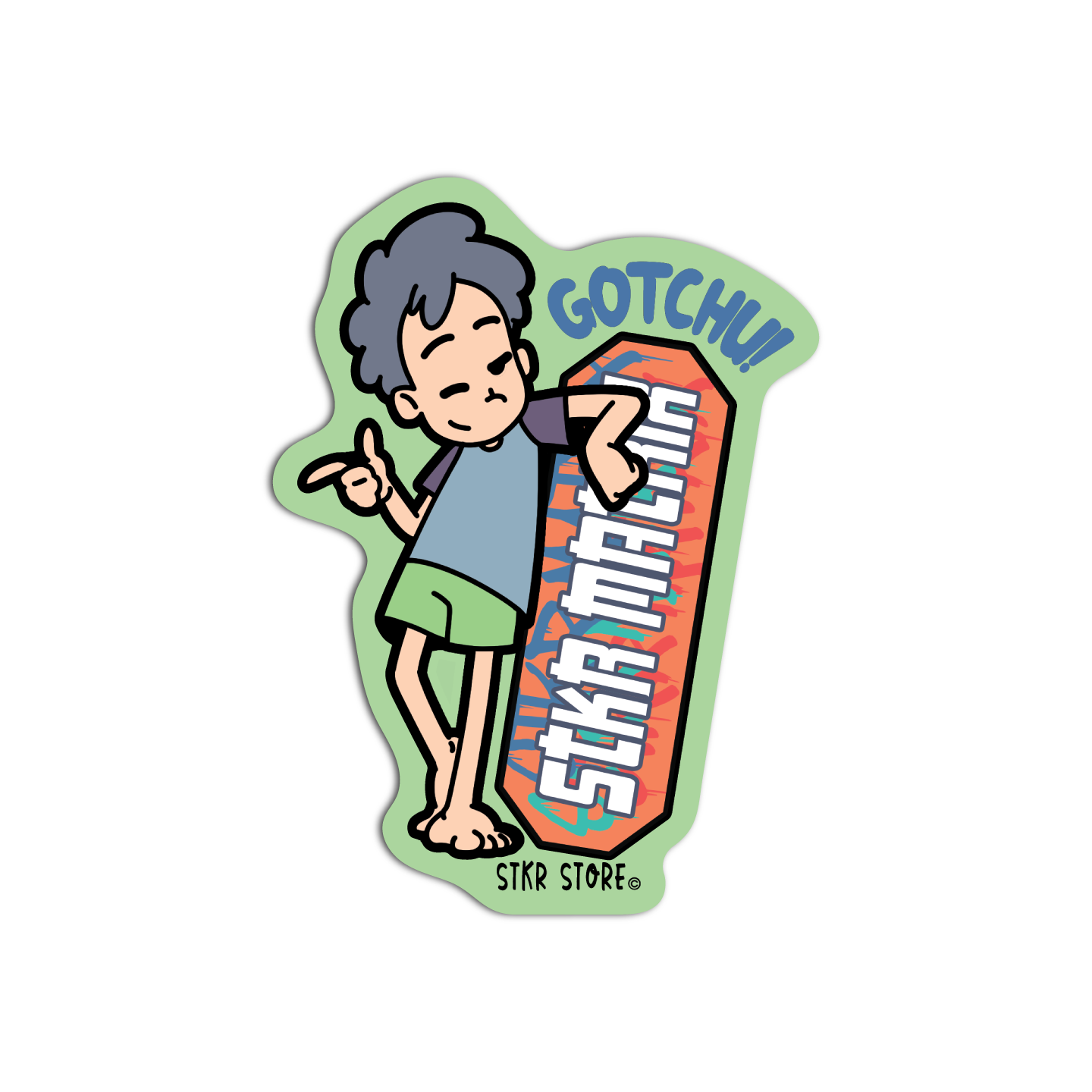 Gotchu! Mikey Sticker