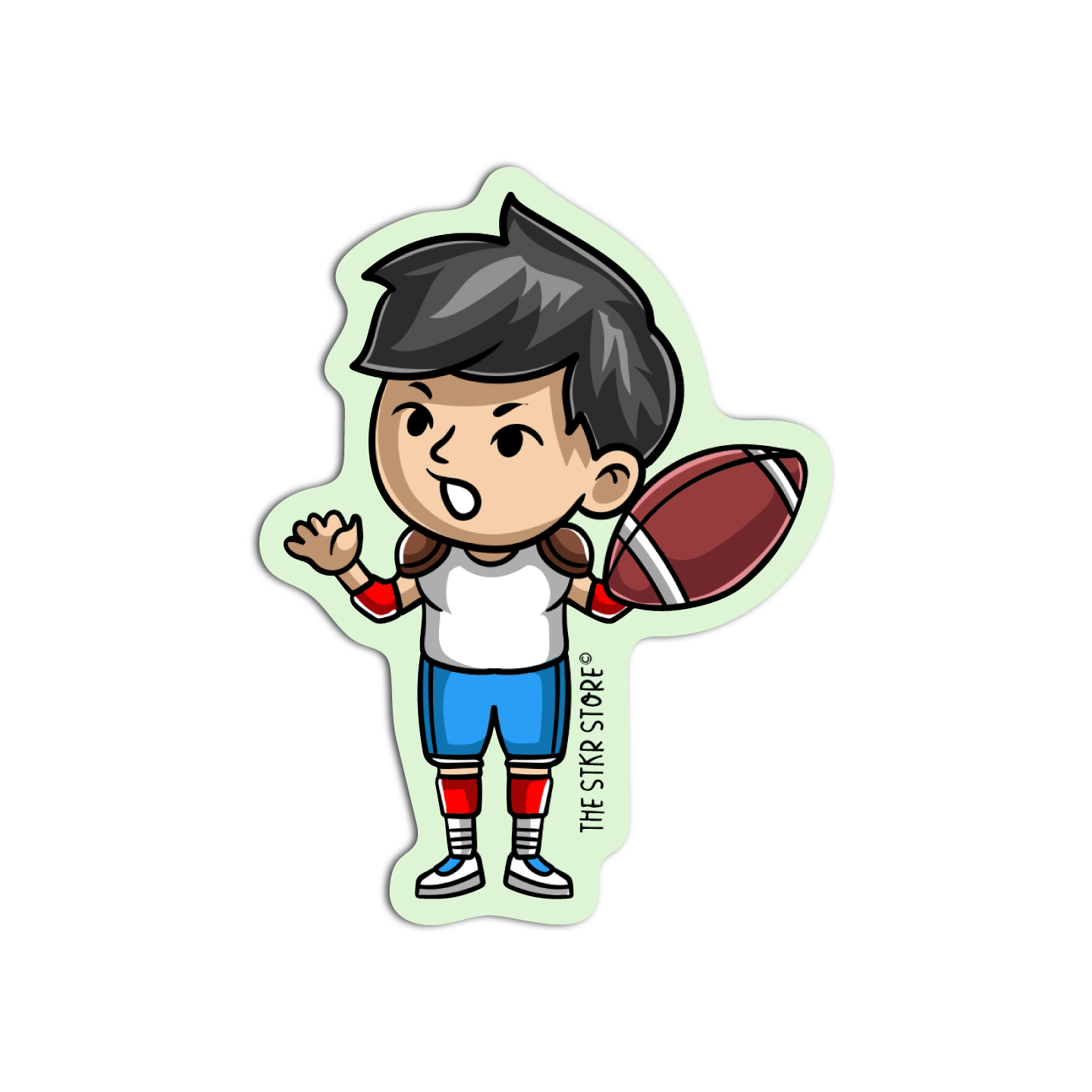 American Football Sports Character Sticker