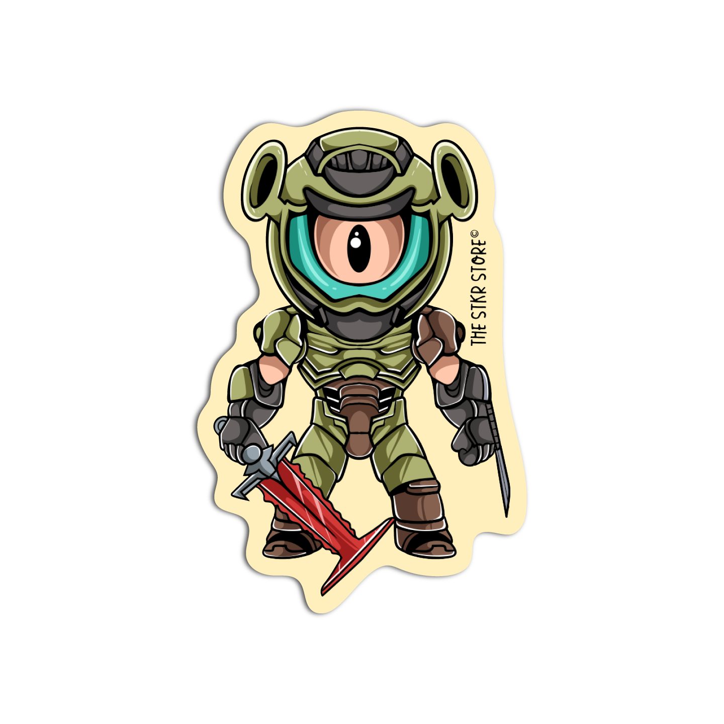 Doomguy Doom Eternal Sticker