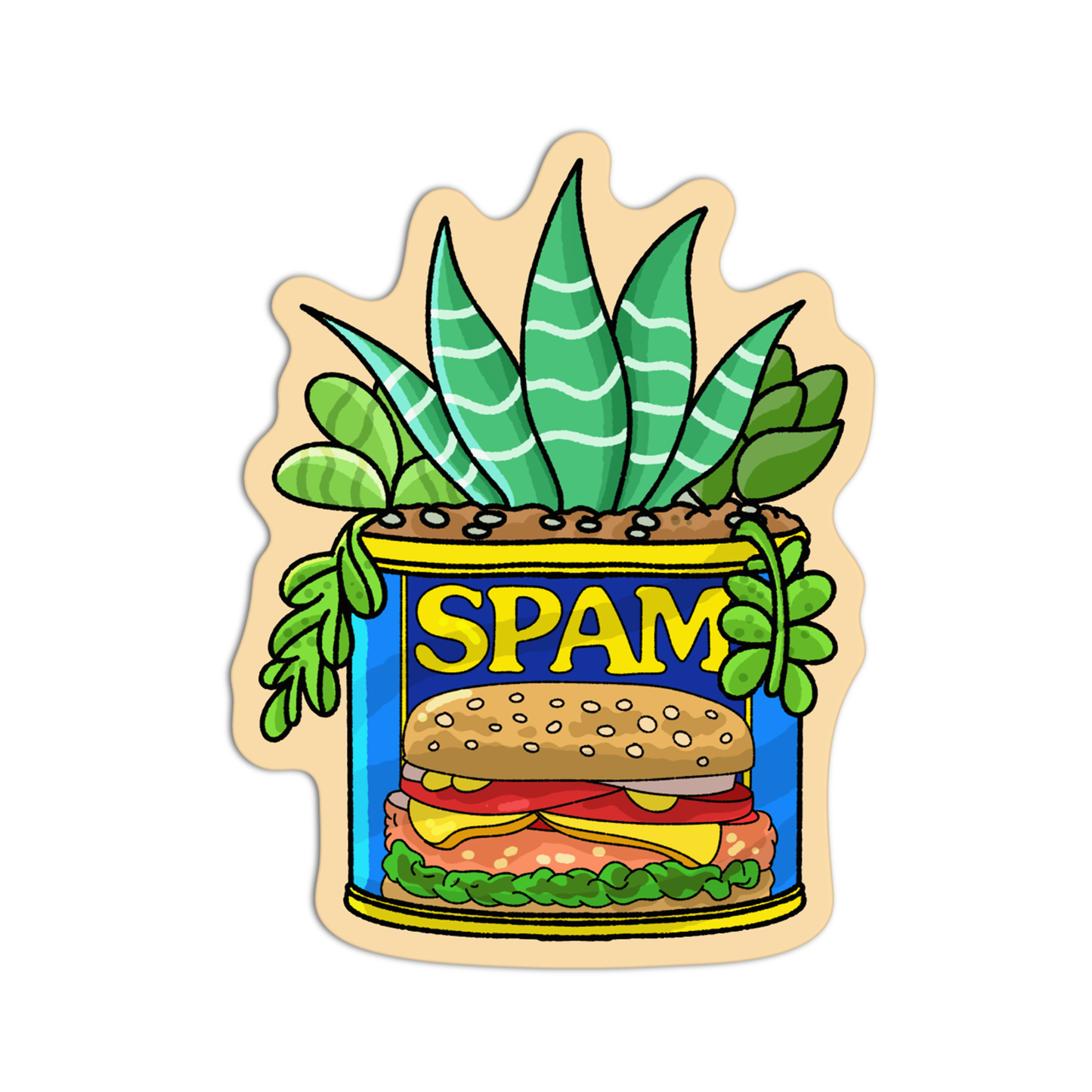 Spam Planters Sticker