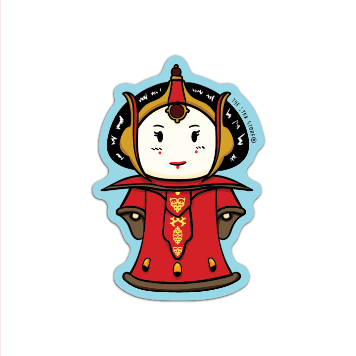 Sean Potato as Queen Dumydala Cosplay Starwars Sticker
