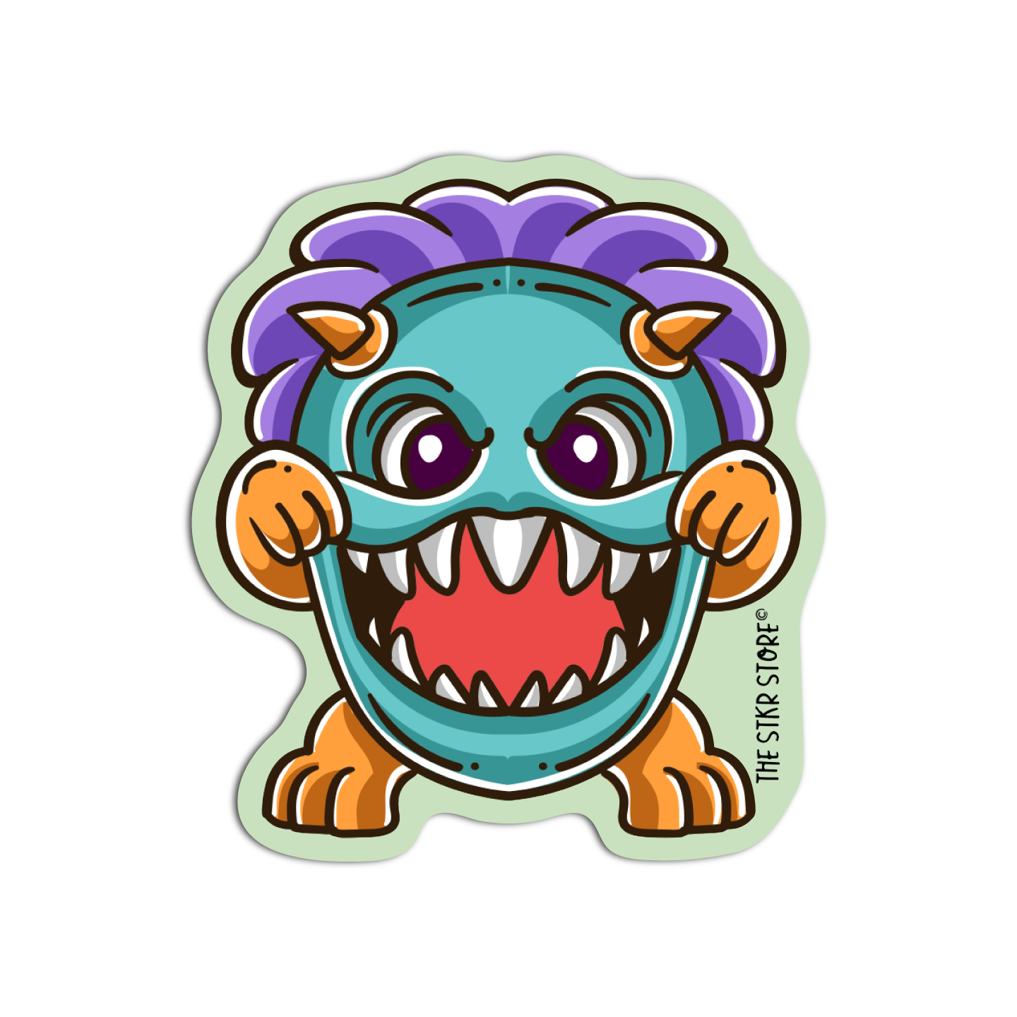 Ghost figure Monster Sticker