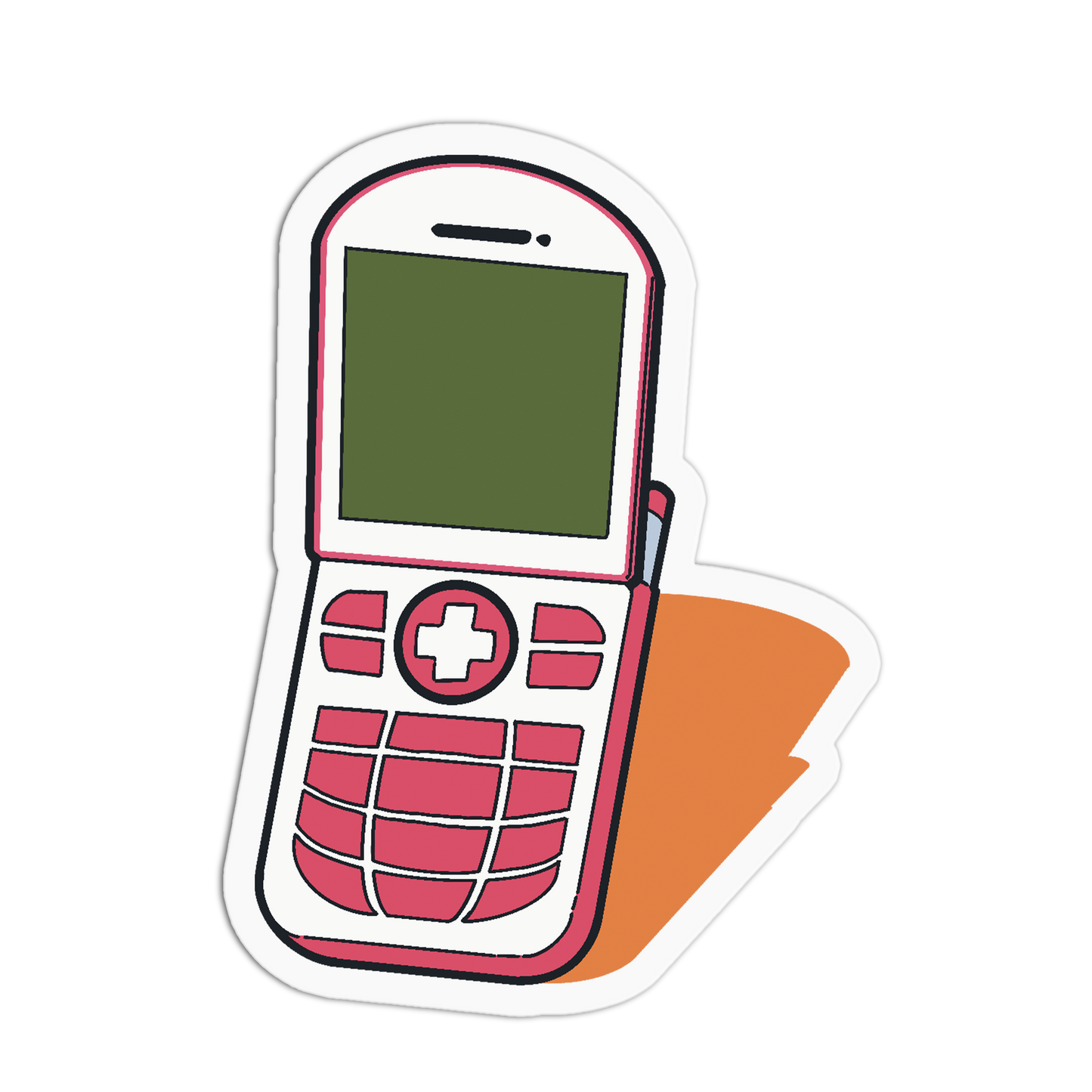 Vintage Flip Phone 90's Toys Sticker