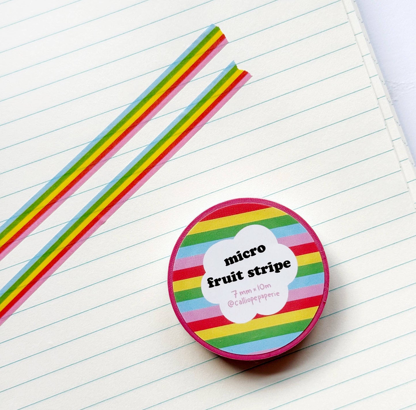 Micro Fruit Stripe Narrow Washi Tape