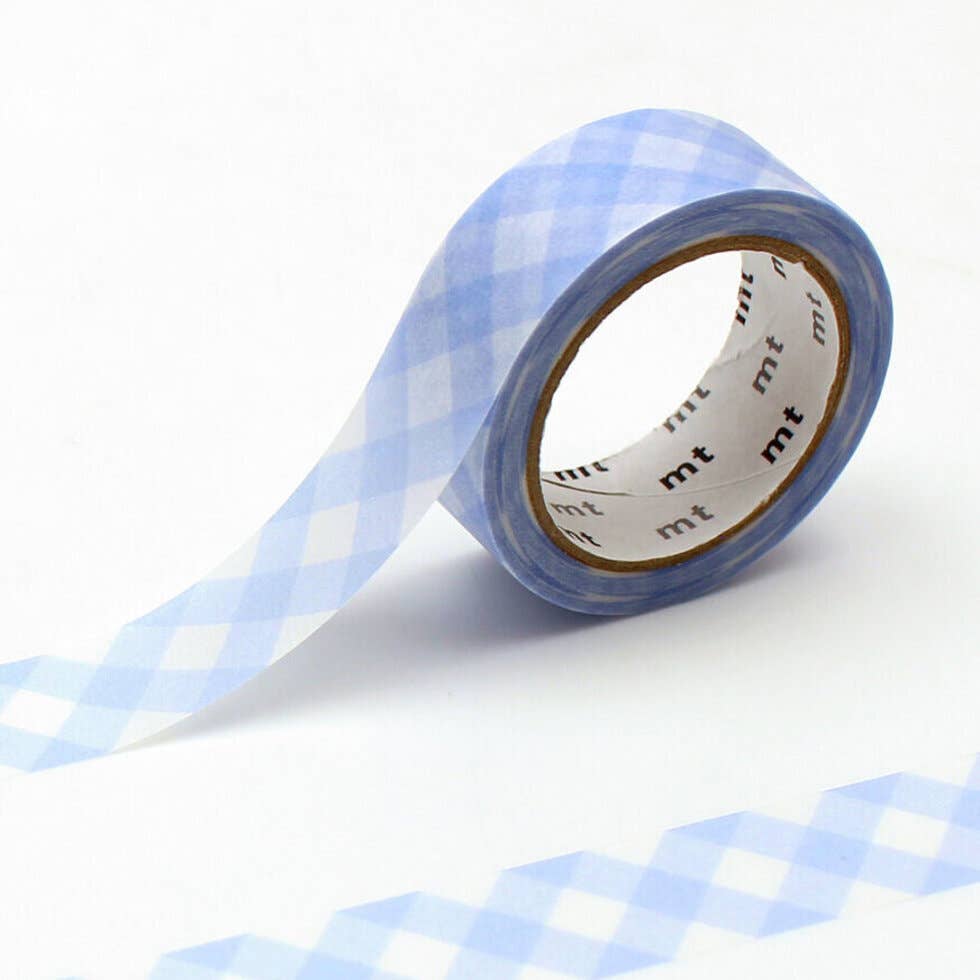 15mm thick checkered pastel ultramarine