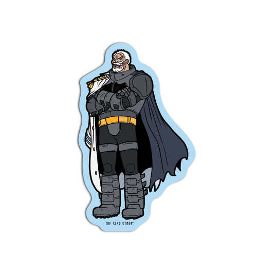 Garp as Batman One Pie cosplay DC Sticker