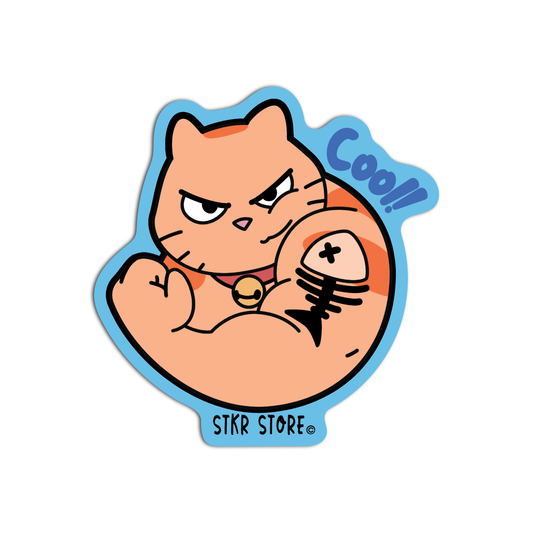 Cool Cat Mikey Sticker