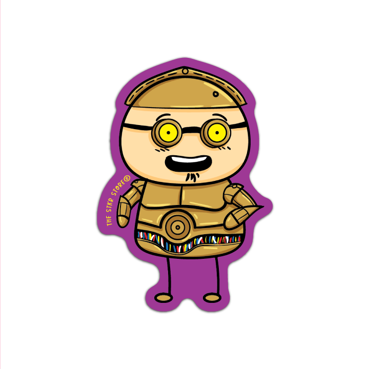 Sean Potato as C3 Cosplay Starwars Sticker