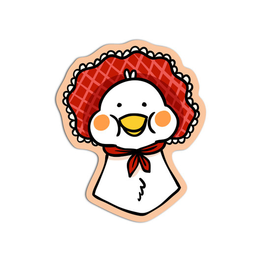 Duck with Red Bandana Sticker