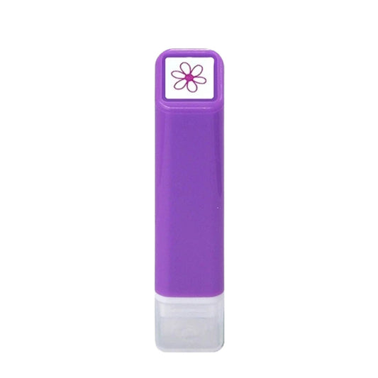 Purple flower stamp with flower icon