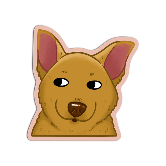 Cute Funny Dog Finnish Laika Sticker