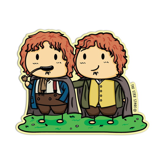 Sean Potato as Merry and Pippin Cosplay Lord of the Rings Sticker
