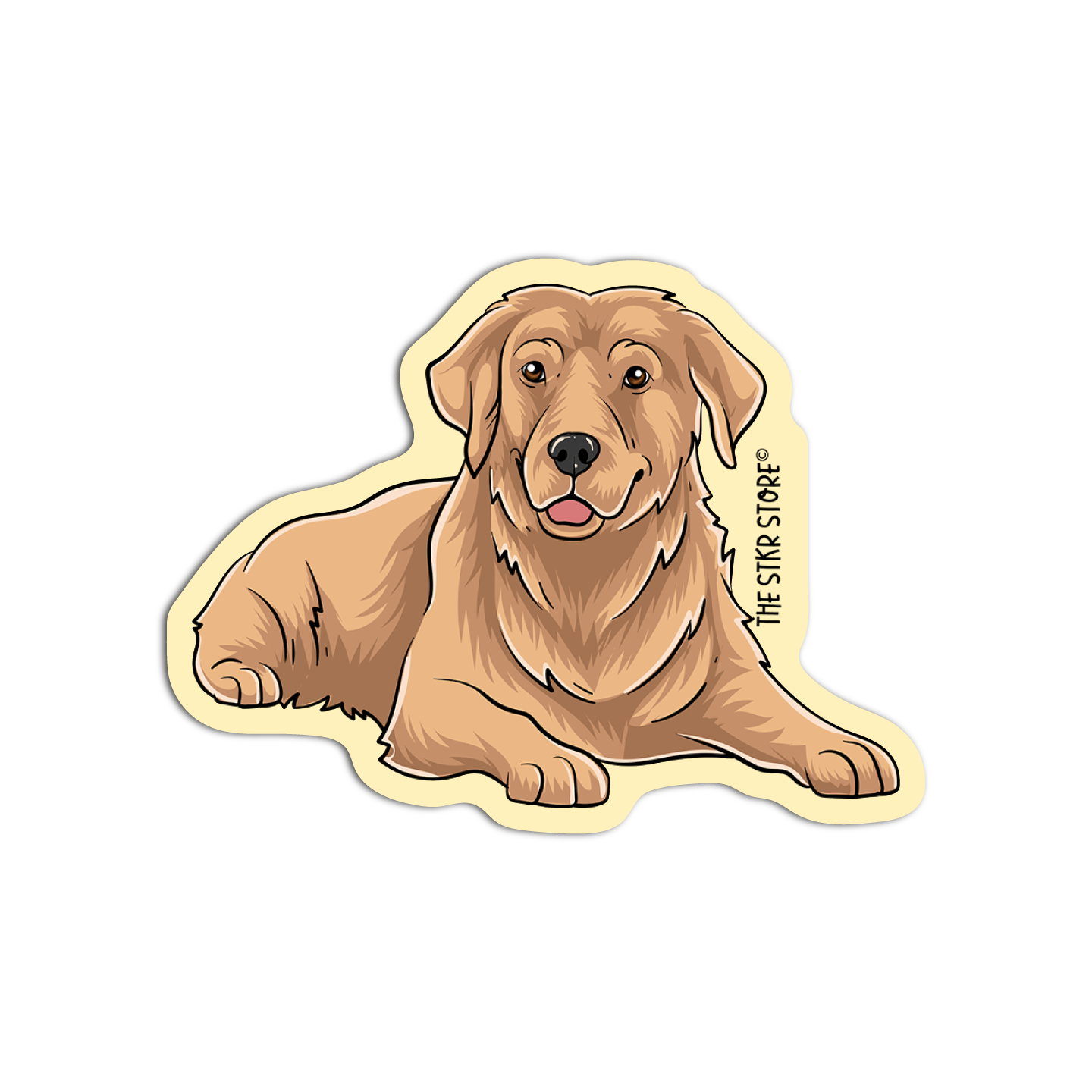 Golden Bc Sticker Golden Retriever Dog Breed Stickers β The Stkr Store
