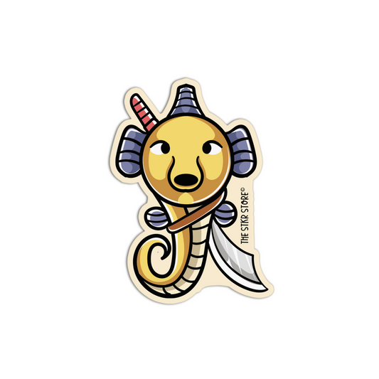 Seahorse Killer Animals with weapon Stickers