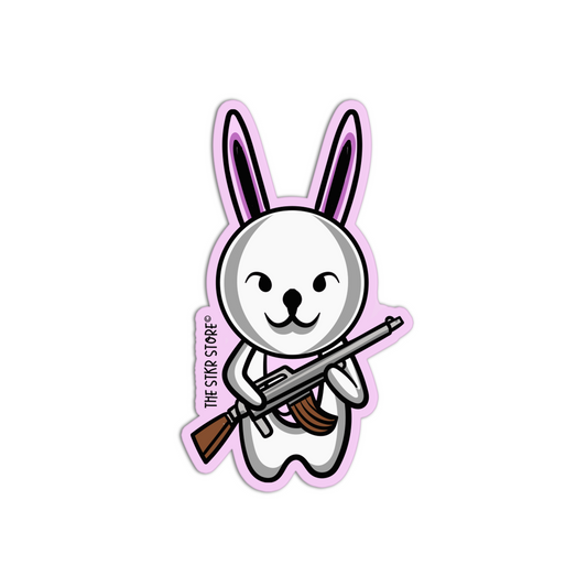 Rabbit Killer Animals with weapon Stickers