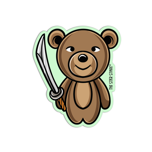 Bear Killer Animals with weapon Stickers