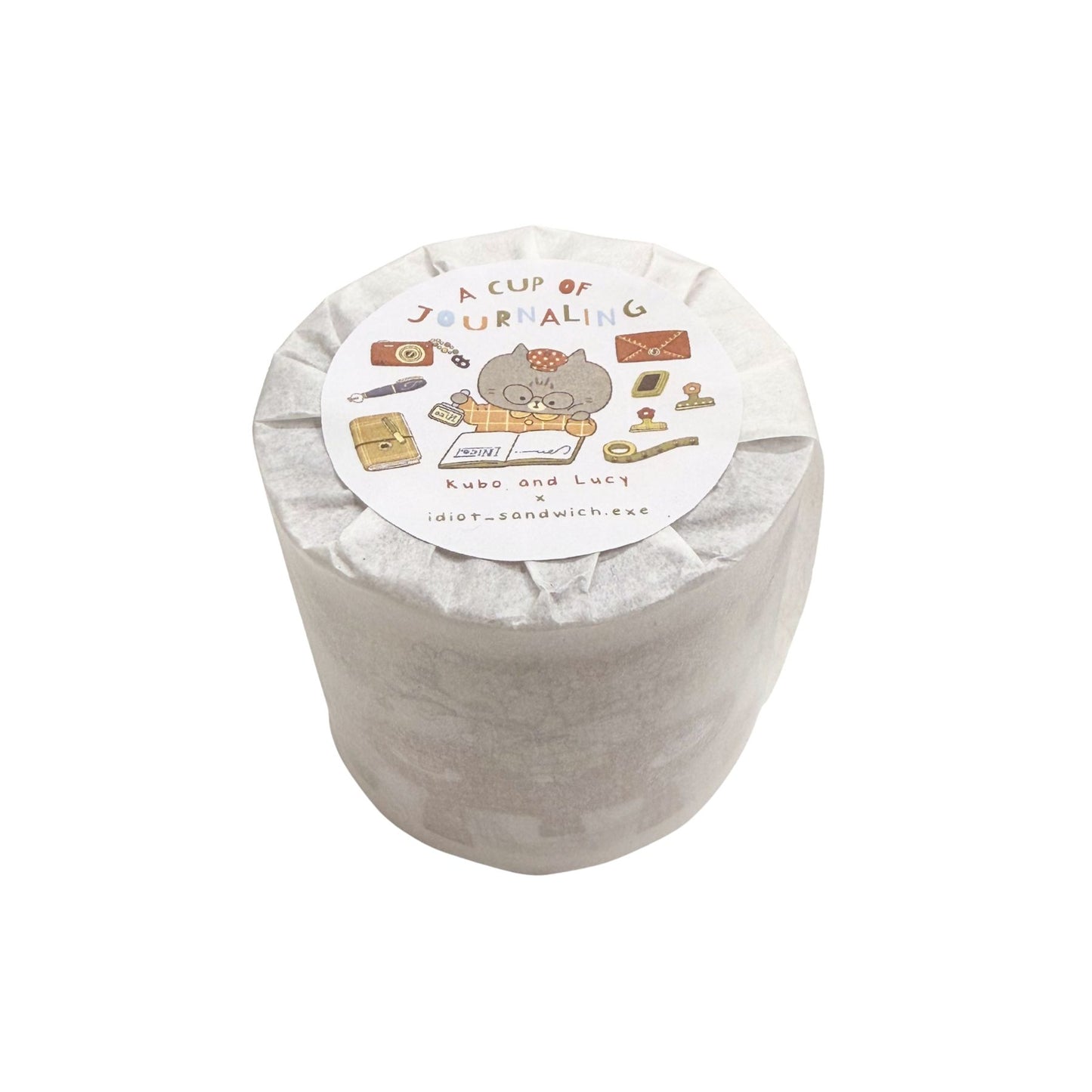 Washi tape roll of a cat