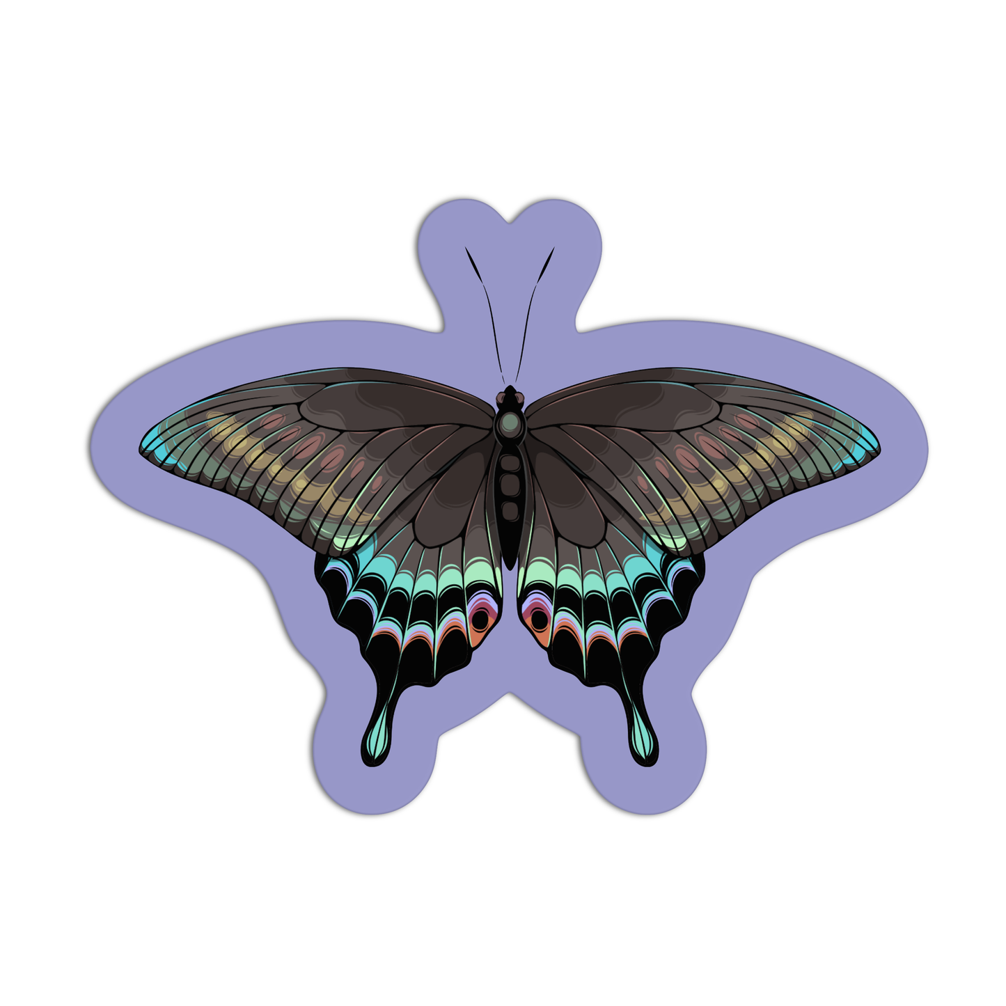 Alpine Black Swallowtail Sticker