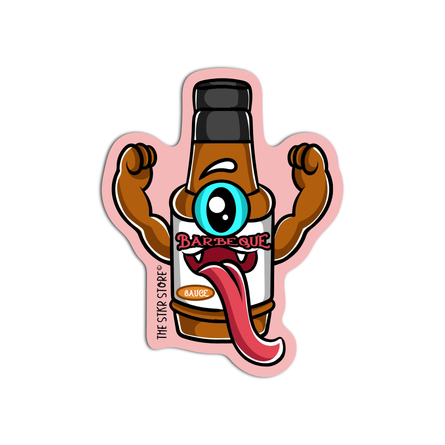 Barbeque Sauce Pantry Monster Sticker