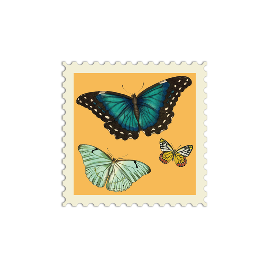 Butterfly Stamp Stickers