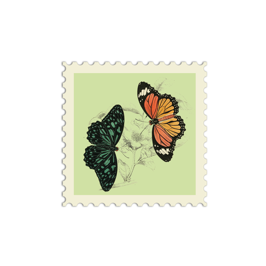 Butterfly Stamp Stickers