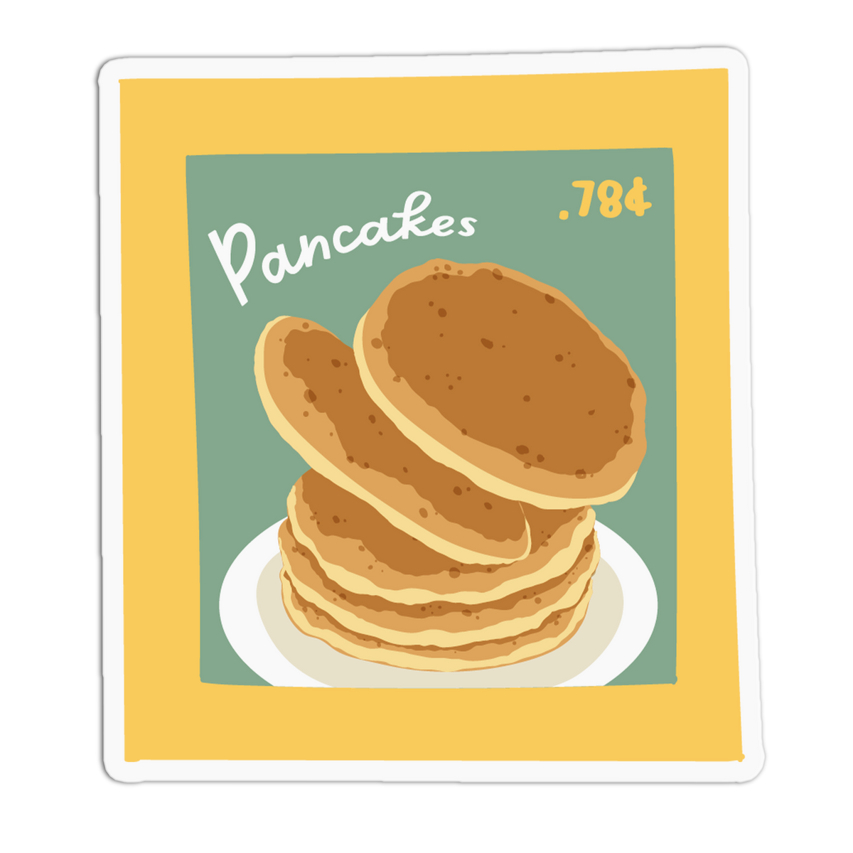 Fluffy Pancakes - Breakfast Stamp Sticker
