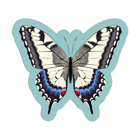 Butterfly machaon butterfly Sticker