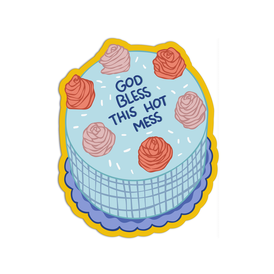 God Bless This Hot Mess Cake