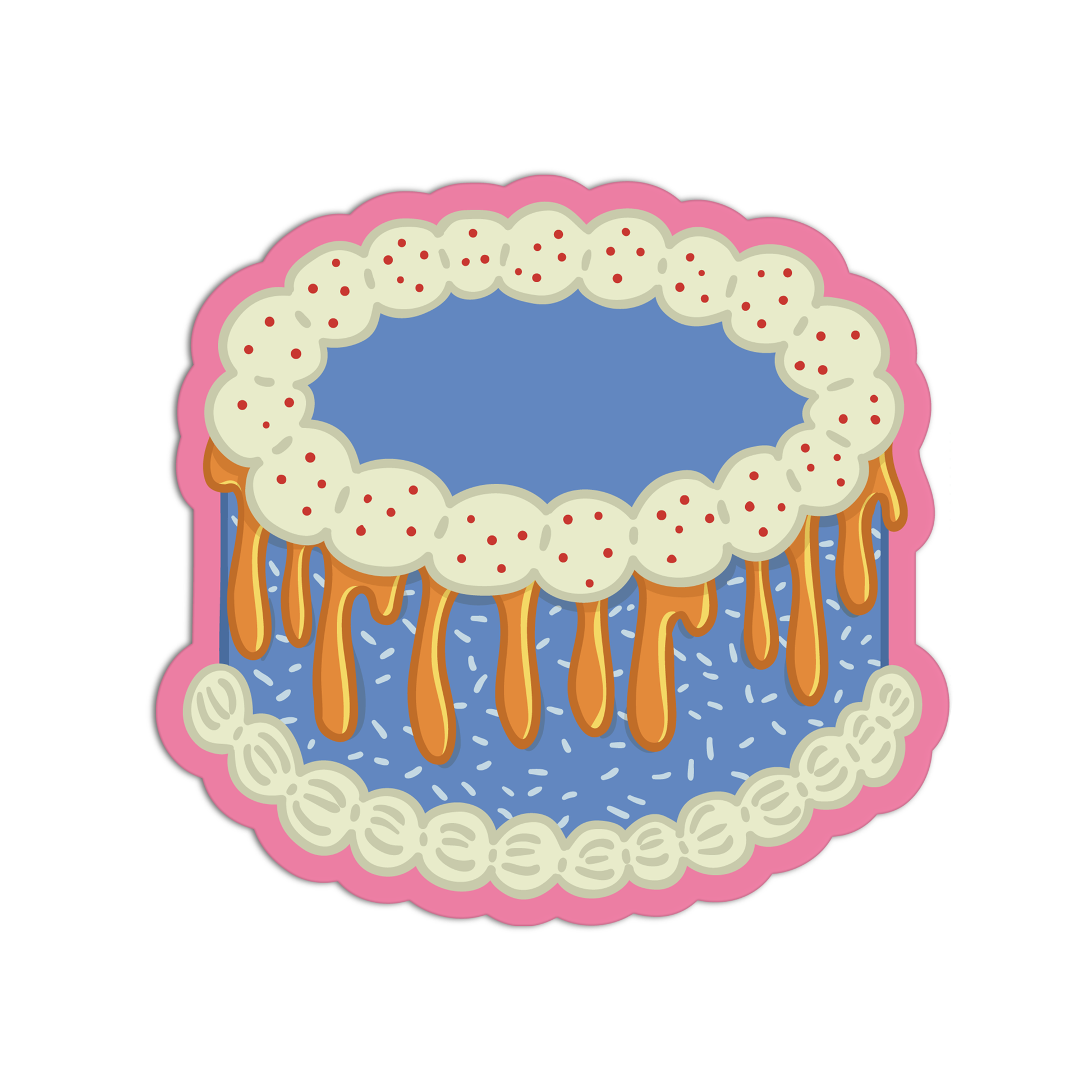 Blue Sprinkle Cake