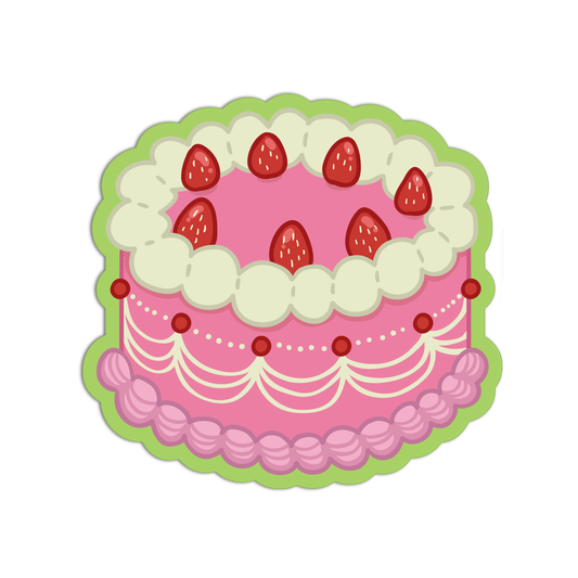 Pink Strawberry Cake