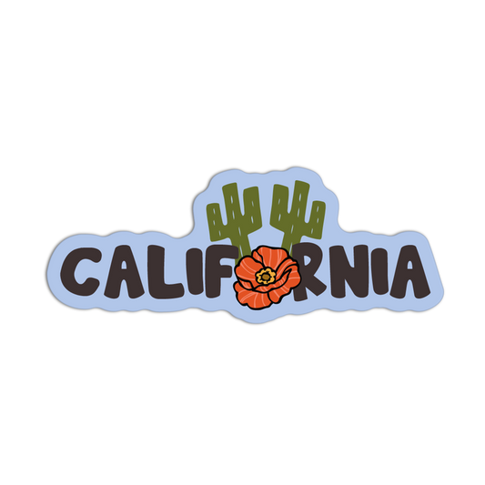 Poppy Cactus - California Cowboy Vibe Sticker