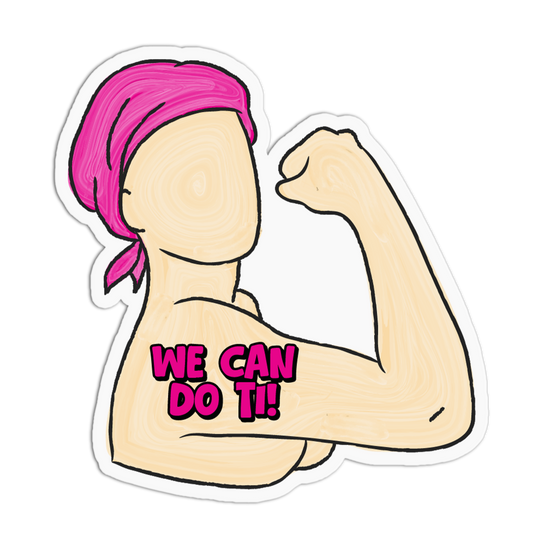 Rosie Flex Cancer Awareness Sticker